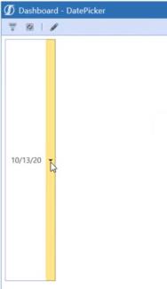 Calendar result on dashboard